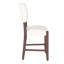 Ensemble de 4 tabourets de bar Mid-Century modernes en lin rembourrés avec des pieds en bois massif pour la cuisine et la salle à manger-1691921395