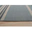 Hand-Knotted Wool Serene Blue Stripes Geometric Modern Contemporary Carpet Rug-1985077334