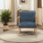 Granby 26.5" Mid-Century Modern Accent Chair - Easy-Care Faux Leather Upholstery, Durable Solid Rubberwood Frame-54229801-51441077