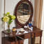 Table de coiffeuse en bois massif Vintage