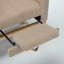 Chaise berçante de chambre de bébé avec repose-pieds réglable pour le salon, chaise berçante en tissu Teddy avec pieds en bois massif, fauteuil confortable avec poches latérales et dossier haut-474283045