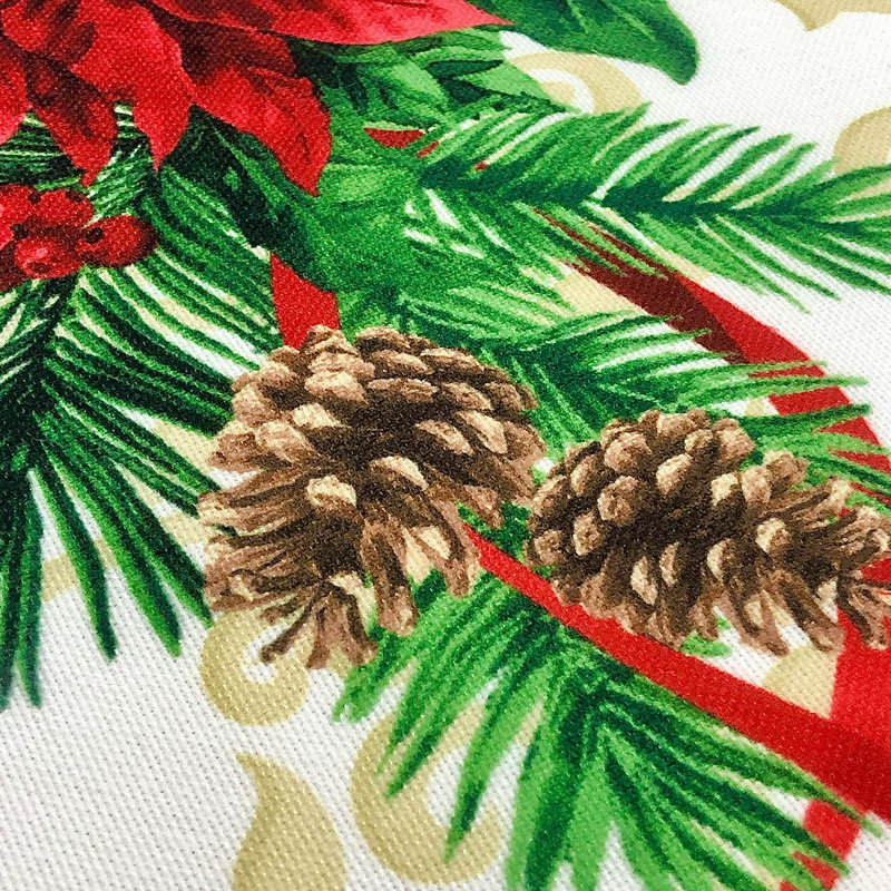 Ardos Floral Christmas Tablecloth, 50" Square