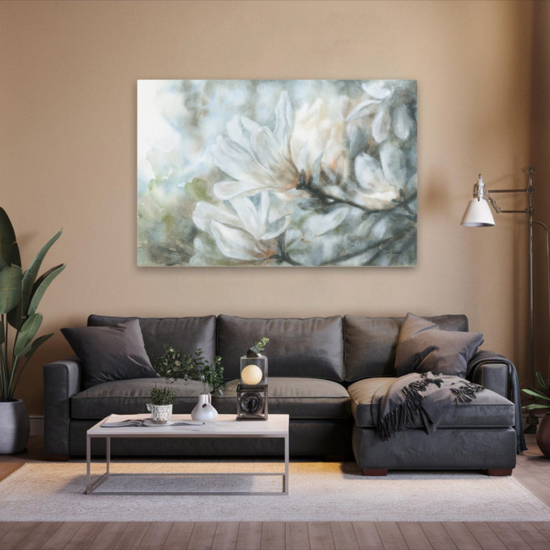 Blooms Blossoms Floral - Magnolia, H 40 po x l 60 po