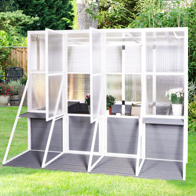 Outdoor Plant Greenhouse - Optimal Care Wooden With Ventilation Promote Health