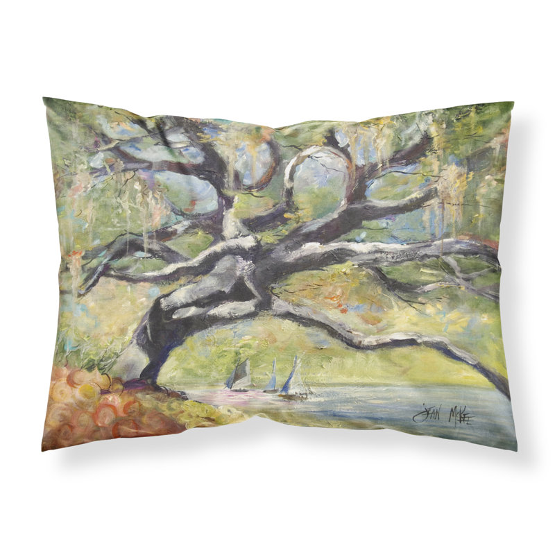 Taie d'oreiller Tree on the Bay avec voiliers