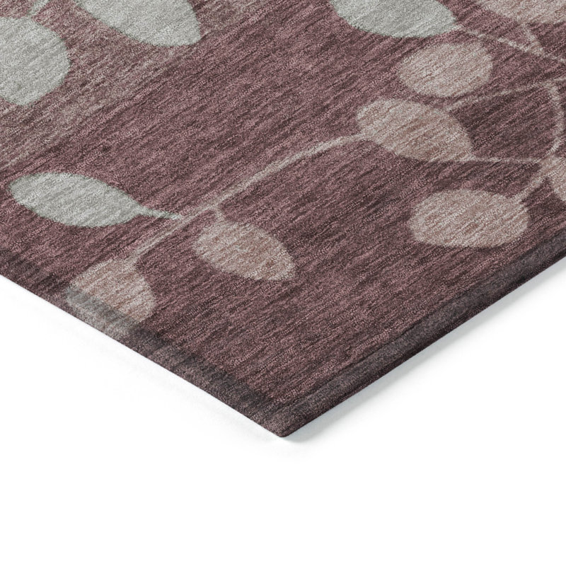 Machine Washable Indoor/Outdoor Xhevrie Blush Rug, Rectangle 8' x 10'