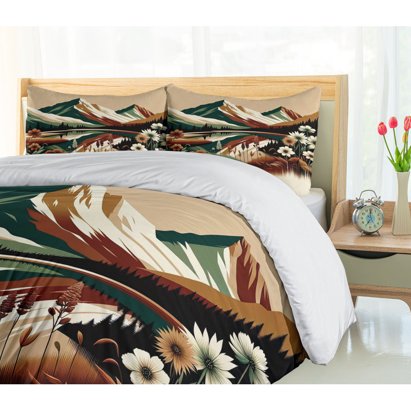 Lake Duvet Cover, California King Duvet Cover + 2 Standard Shams