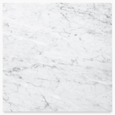 Carreau de mur et de sol en marbre Carrara bleu gris blanc - mat / 4 po x 4 po