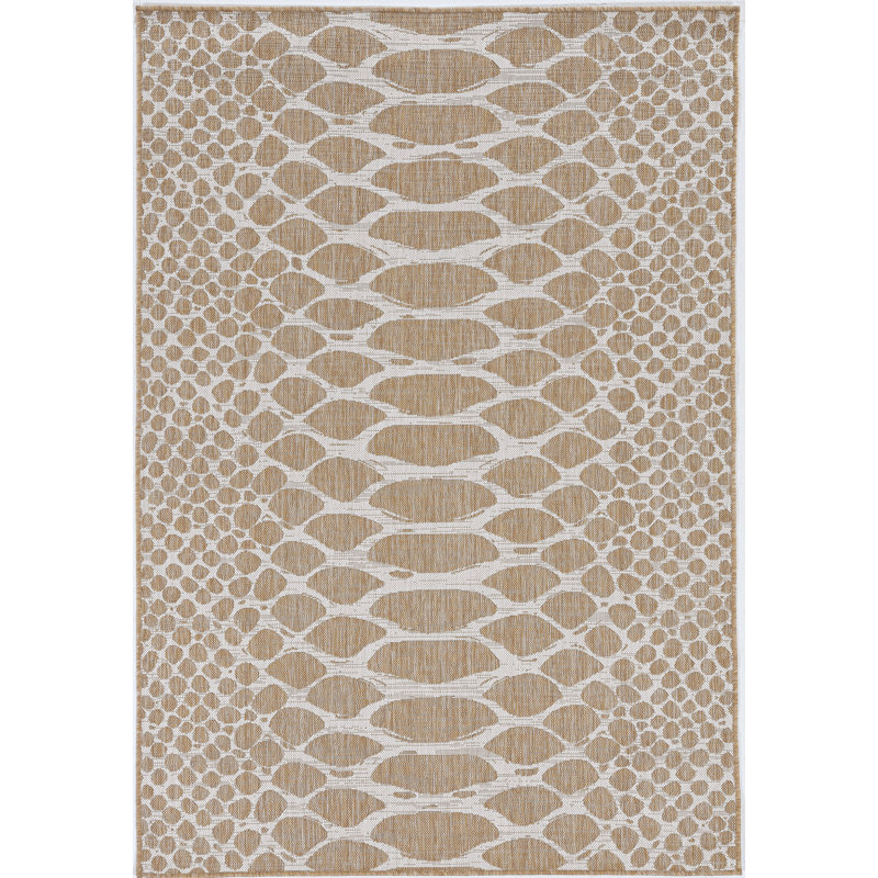 Jhanel Abstract Indoor / Outdoor Rug, Rectangle 3'3" x 4'11"
