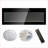 Indoor Electric Fireplace 36 Inch Recessed Wall Mounted with Remote, Multi-Color Flame LED Heater | Tempered Glass+Sheet Metal+Plastic | Electric