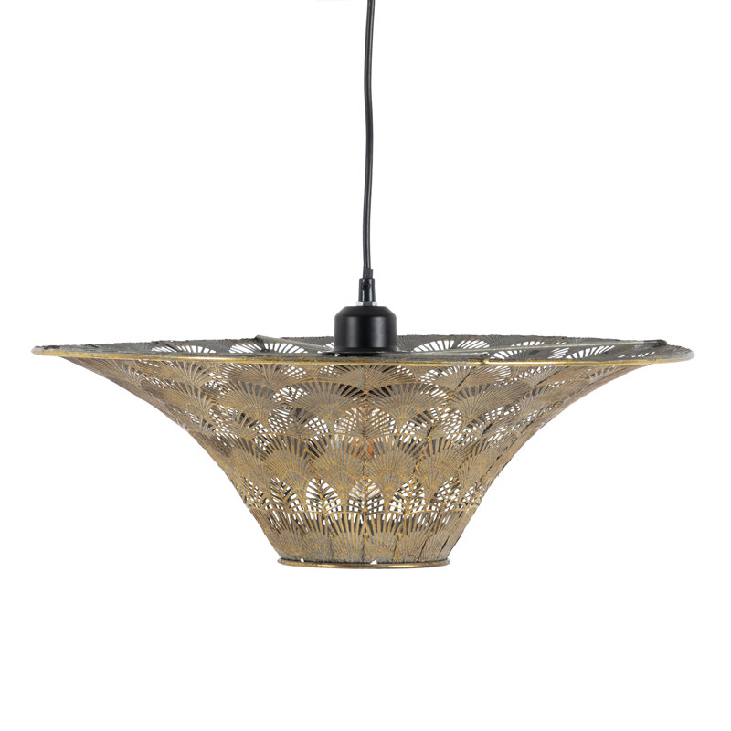 Adaminah 1 - Light Gold Geometric Pendant
