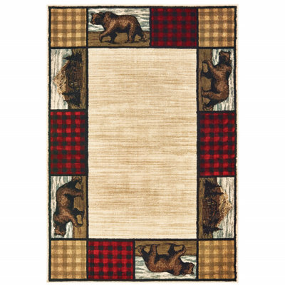 Tisbury rouge / beige