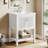 24'' Single Bathroom Vanity With Ceramic Top, Solid Wood Frame Freestanding Vanity with Door Organizer-837431037-833327183-833327171