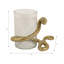 Porte-bougie moderne en métal Snakearound