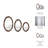 Oval Wall Mirrors Aluminum & Stainless Steel Decorative Wall-Mount Accents Up To Home/Office/Bedroom/Living Room Decor Set Of 3 - 22", 18", 14" Brown