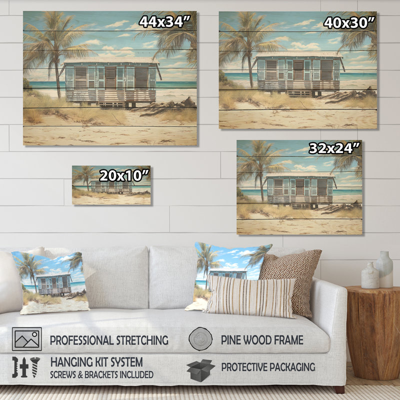 Beachside Cottage Charm II - Fenêtres côtières sur bois, H 30 po x l 40 po