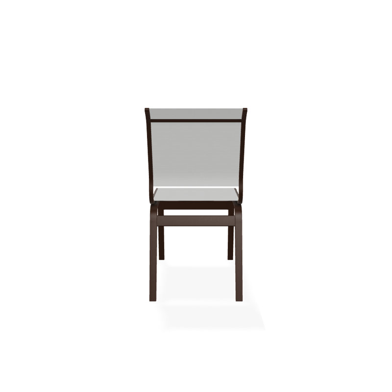 Chaise d'appoint de salle à manger Hiraku, Blanc 6D Sunbrella®, Kona texturé