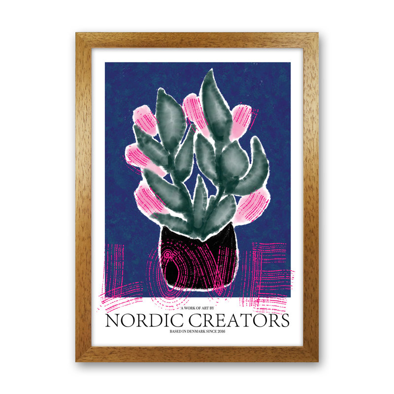 Flowers Love - Print, Oak Framed, 59.4cm H x 42cm W x 3cm D