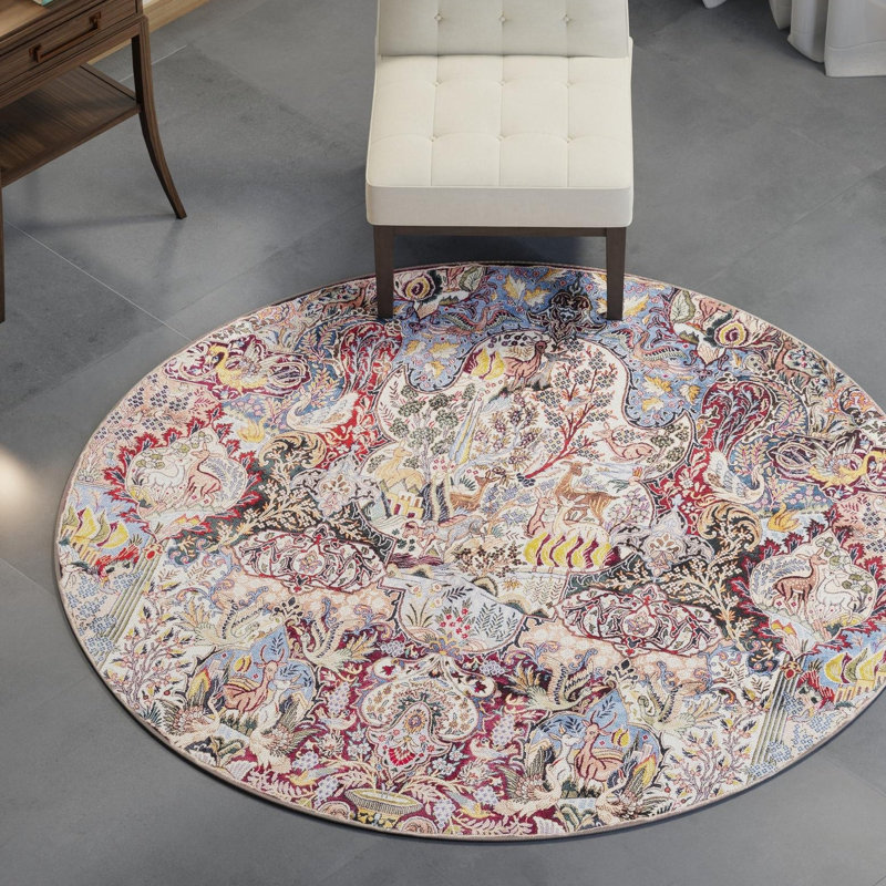 Bungalow Rose Naomi Timeless Rug, Rond 2 pi x 2 pi
