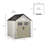 7 ft. 3 in. W x 7 ft. 3 in. D Plastic Storage Shed