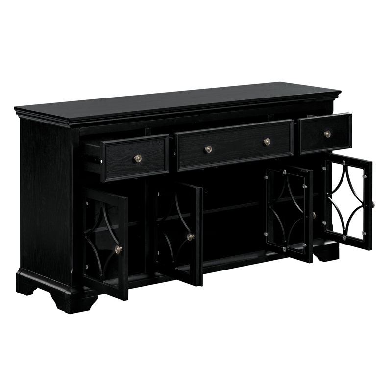 Commode 4 tiroirs Jessica, Black