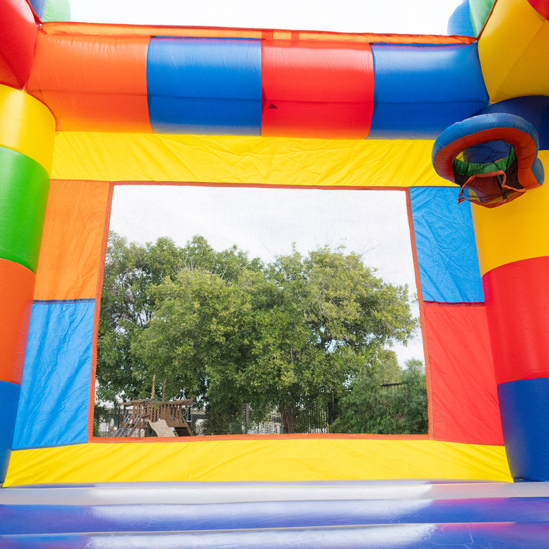 HeroKiddo Block Party 12.5' x 13' Bounce House with Air Blower