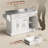 Rolling Kitchen Island With Storage, Portable Kitchen Cart With Stainless Steel Top, 2 Drawers, Spice, Knife And Towel Rack And Cabinets, Black-87417644