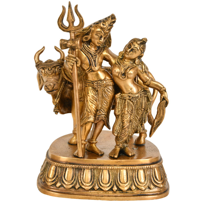 Lord Shiva et Parvati avec Nandi