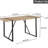 Mid Century Dining Table, 55", Wood Tabletop And Black Metal Legs, For Modern Homes Rustic Industrial 55" Style, Seats 4-6, Long-lasting-432052913