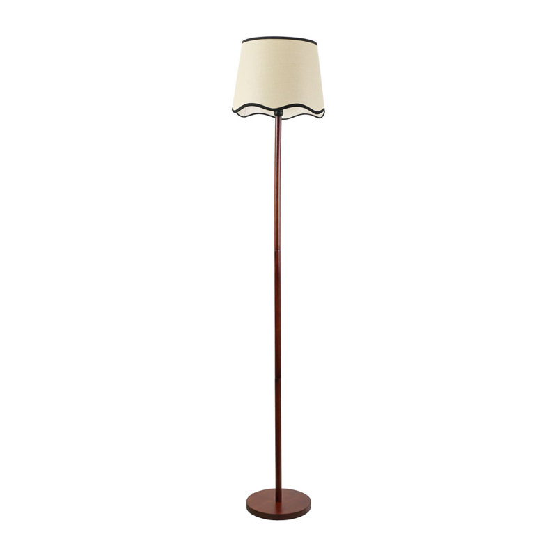 Roshina 182cm Traditional Floor Lamp, Walnut, Yes, Natural/Black