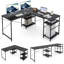 Addalynne L-Shaped Steel Computer Desk-1243768975