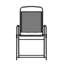 Chaises de patio pliables en polyester enduit de PVC avec accoudoirs Clarajane-87001986