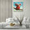 Trinx «Outback Fun II» par Lucia Heffernan, art mural en verre acrylique, 36 po x 36 po