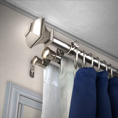 Mckenzie Steel Adjustable Triple Curtain Rod