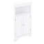 Armoire de rangement pour salle de bain avec portes et tablettes en blanc, profondeur de 24 pouces, intérieur réglable, armoire de conception, tablettes, profondeur de 24 po, 26,4 lb, étagères, construction