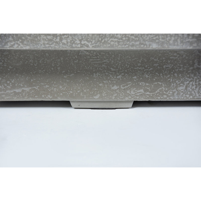 Rectangle Concrete Smokeless Fire Pit Table, Natural Gas