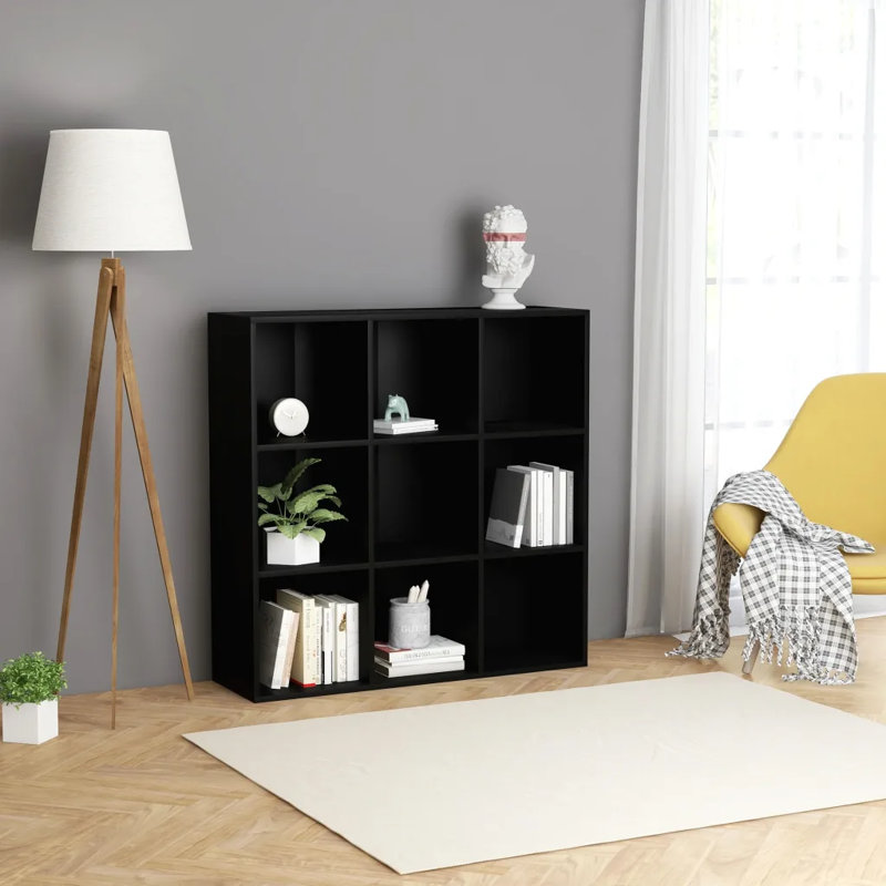 Yeats Book Cabinet 98x29x97,5 cm Engineered Wood, Black