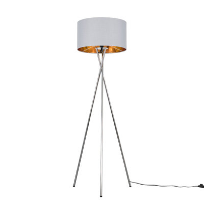 Miron 155cm Camden Tripod Floor Lamp with Large Reni Shade