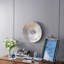 Disque argent texturé surdimensionné