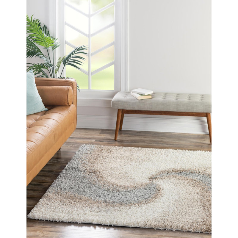 Abstract Indoor Rug, Square 5'
