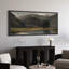 Tranquil Mountain Valley avec rivière, art moderne-111696312-100937194