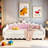 Extending Upholstered Daybed With LED Lights And Crown Headboard-1624630409