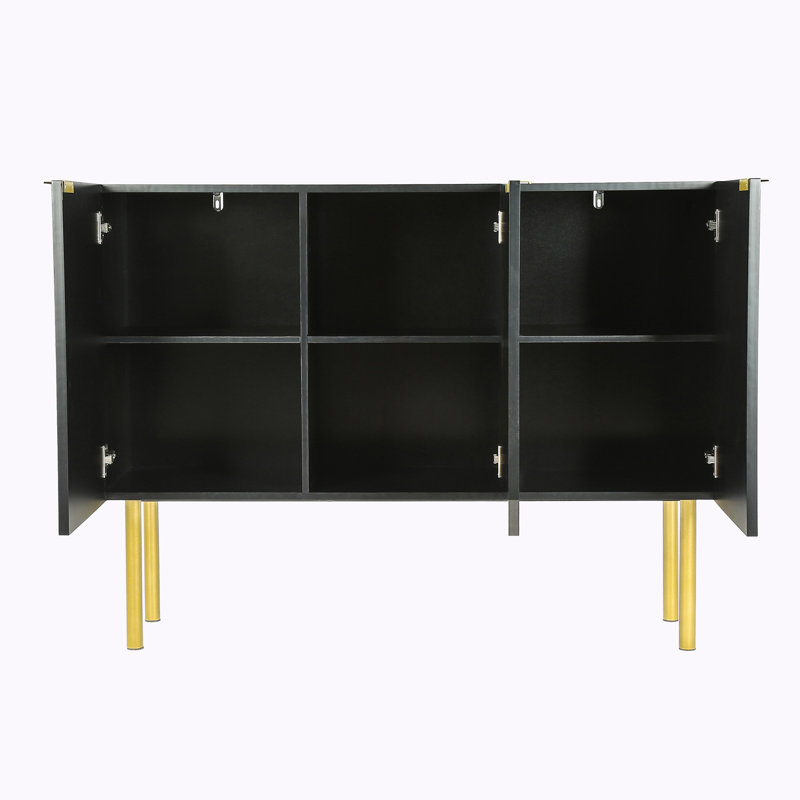 Lavaris 47.2'' Console Table, Black