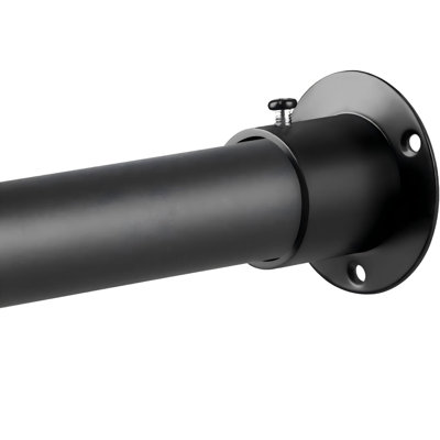 Tringle de garde-robe, tringle ajustable de 17 à 110 po, tringles de placard robustes d'un diamètre de 1,3 po, noir