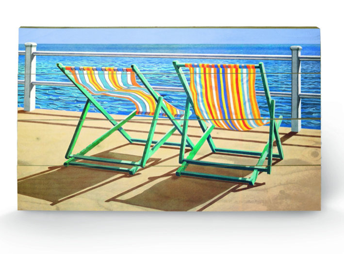 Summer Breeze by Jonathan Sanders - No Frame Rectangle Painting on Canvas, 40cm H x 59cm W, No Mount, Wood