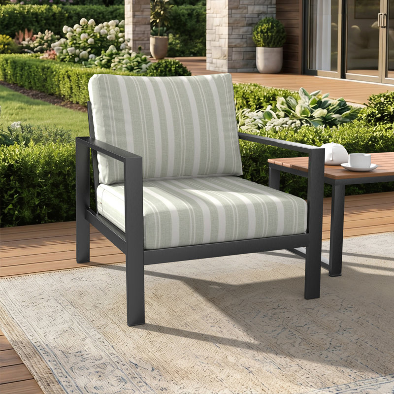Coussin de siège Amala Sunbrella, L 25 po x P 5 po, Sunbrella sauge tranquille