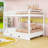Queen Wood Bunk Bed With Trundle-1780627880