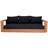 Tulum 87" Wide Outdoor Teak Patio Sofa with Cushions-86504299