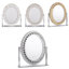 Preas Glass Round Floor Mirror