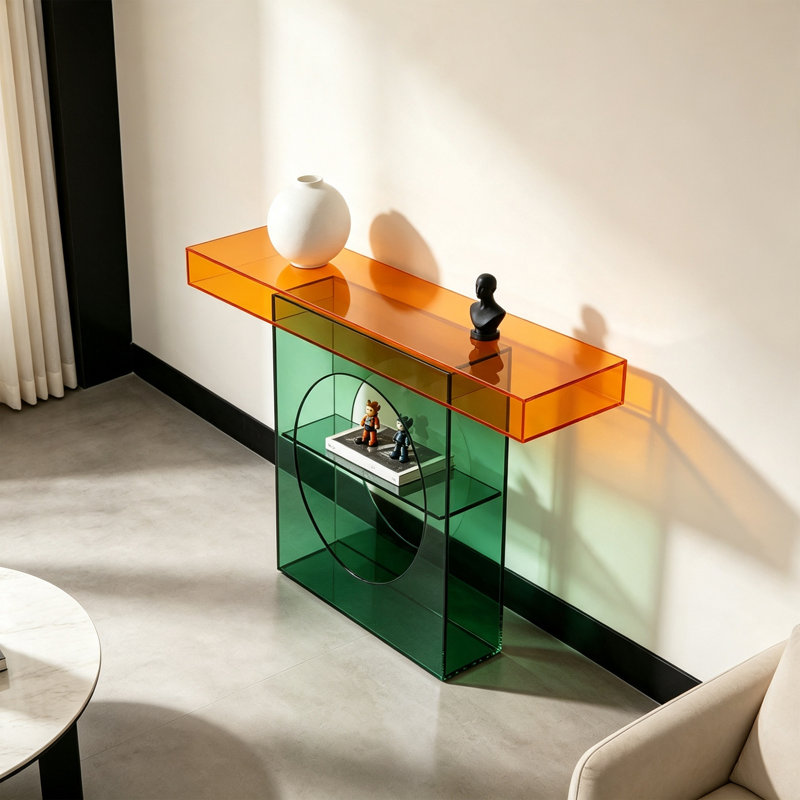 Console en art moderne, 33.46" H x 47.24" W x 11.81" D
